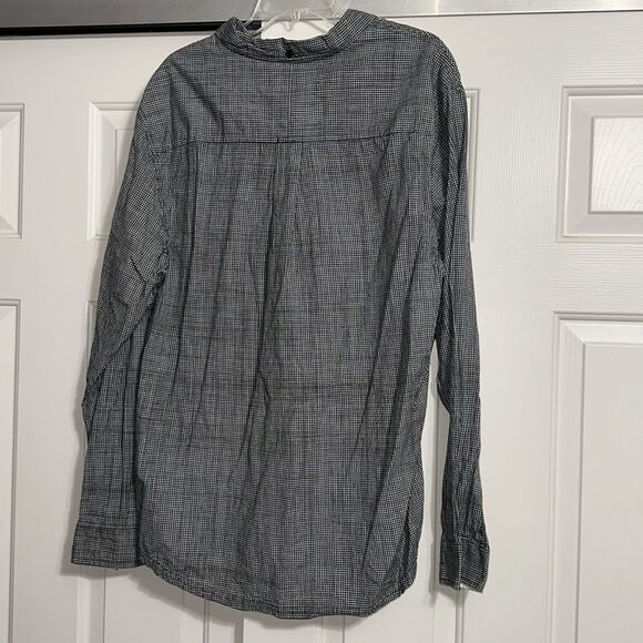 HORNY TOAD Black & White Plaid Button Down - Picture 3 of 4